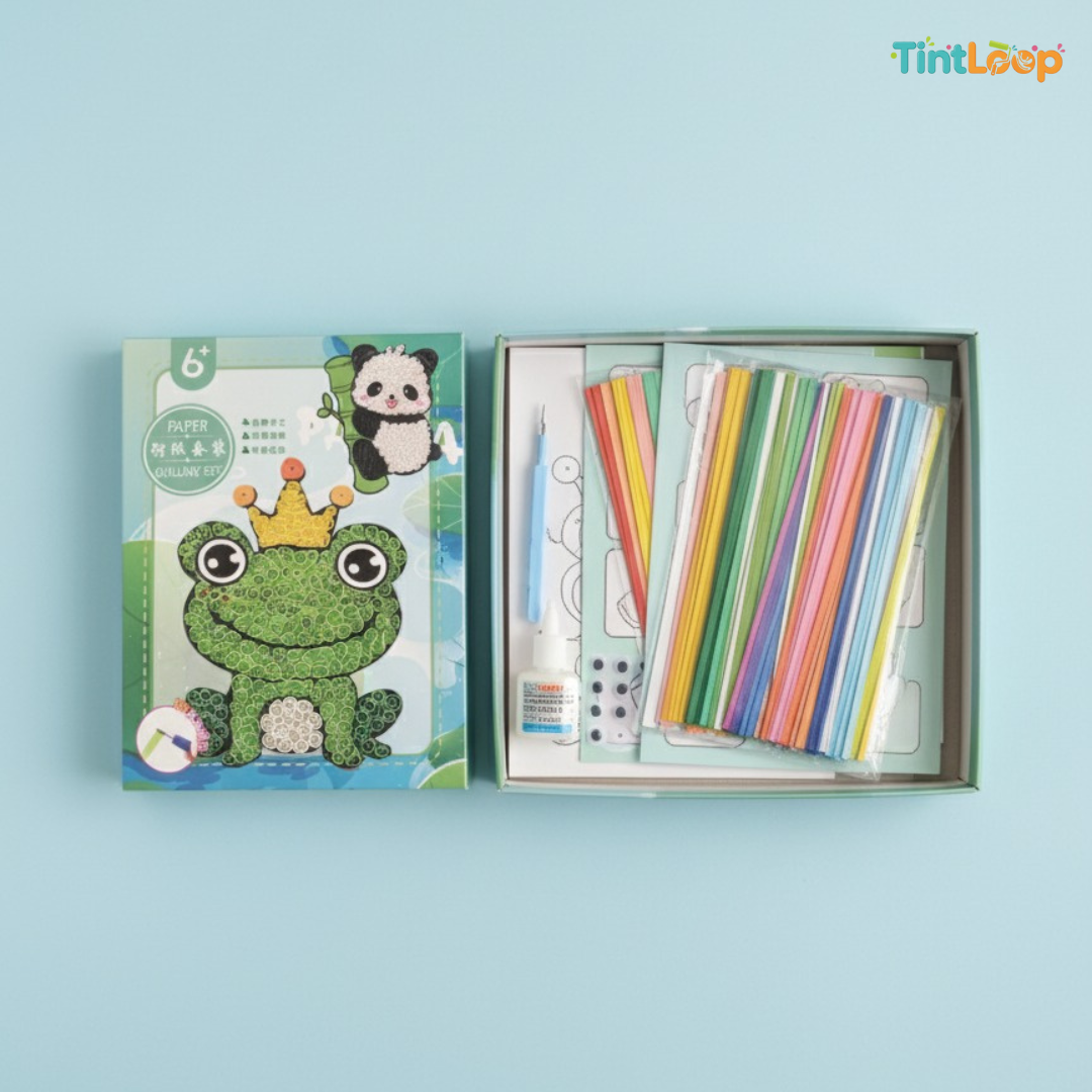 Paper Quilling Kit: All-in-One 3D Art & Craft Set for Kids & Beginners