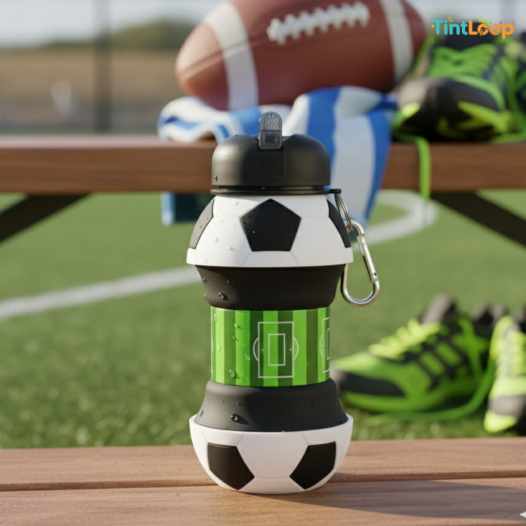 Sports Silicone Water Bottle for Kids & Adults | Collapsible & Leakproof