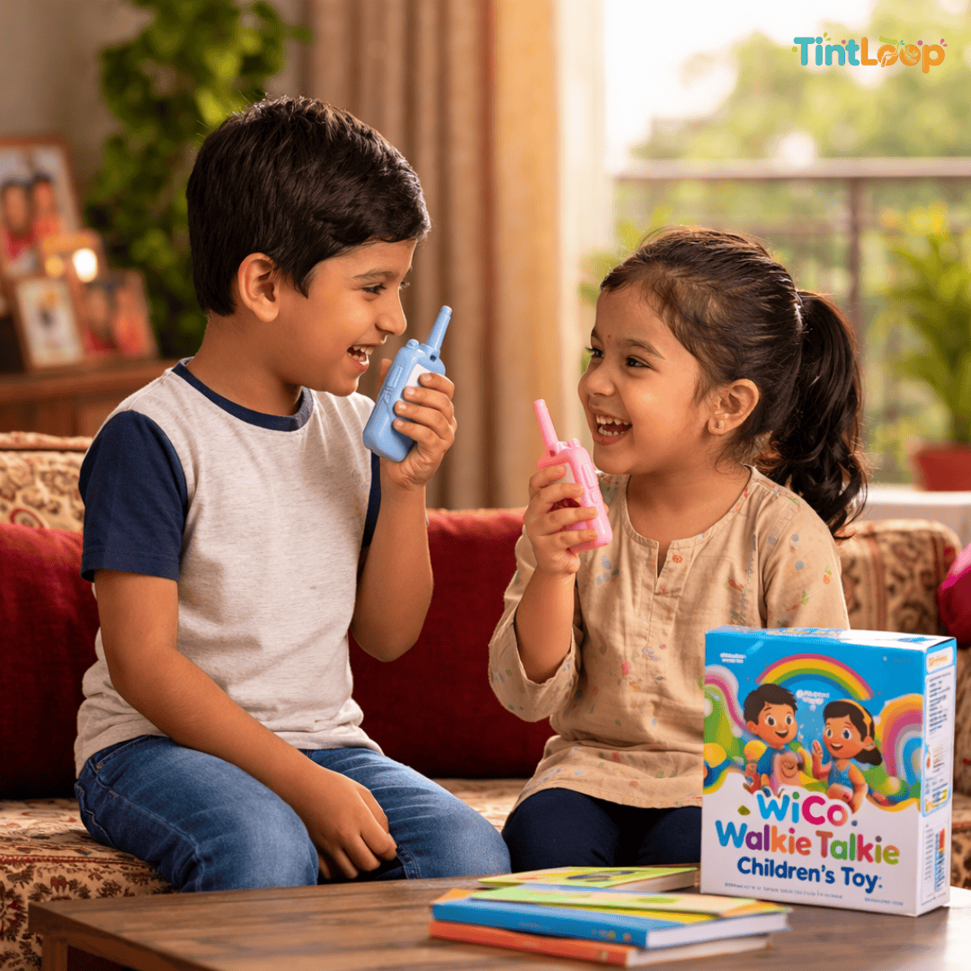 Kids Video Walkie Talkie Set | Real-Time HD Video & Audio | Pink & Blue Pair