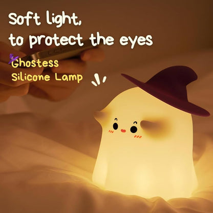 Cute Ghost Silicone Night Lamp for Gifting & Decor