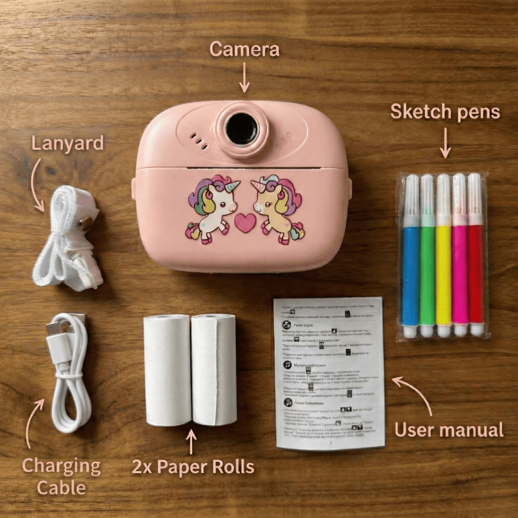 Snap, Print, Play! Instant Print Portable Digital Camera for Kids & Adults
