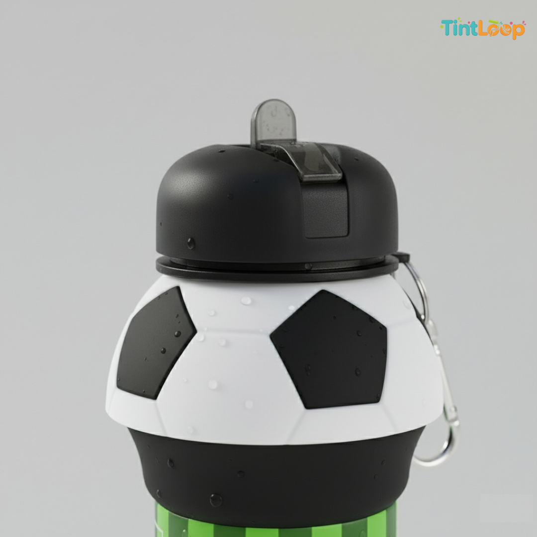 Sports Silicone Water Bottle for Kids & Adults | Collapsible & Leakproof