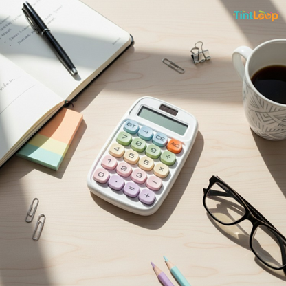 The Pastel Pop Calculator | Cute & Functional Desk Essential