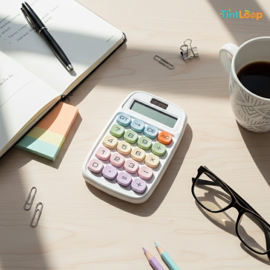 The Pastel Pop Calculator | Cute & Functional Desk Essential