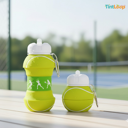 Sports Silicone Water Bottle for Kids & Adults | Collapsible & Leakproof