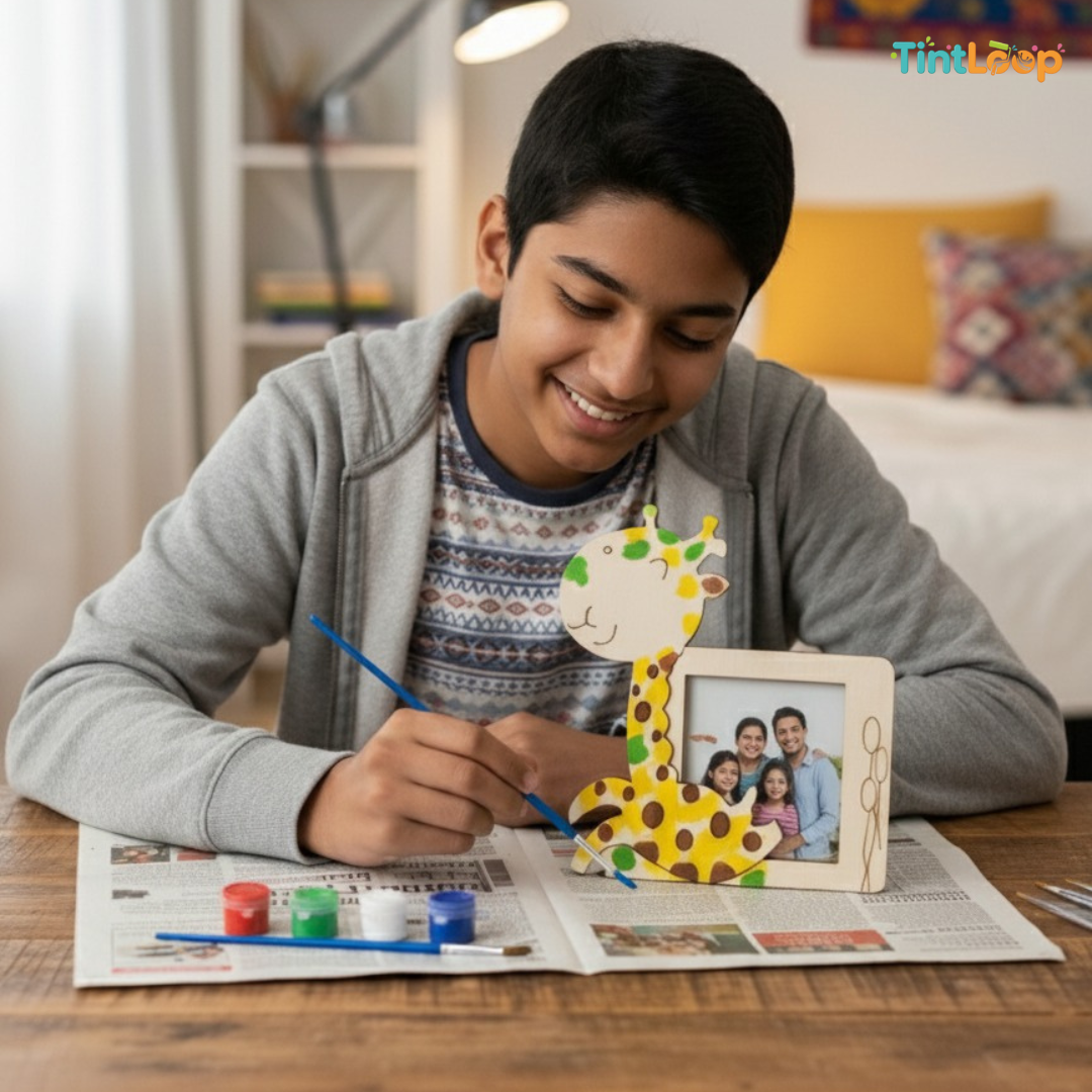 Paint Your Own Photo Frame! | DIY Wooden Craft Kit with WaterColors