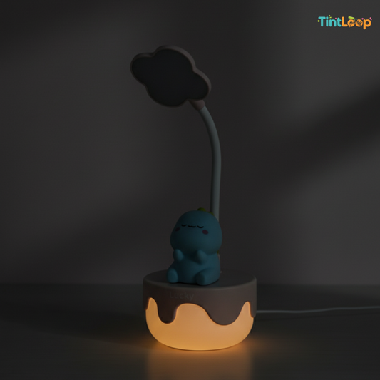 Cute Dino LED Desk Lamp with Mood Lighting