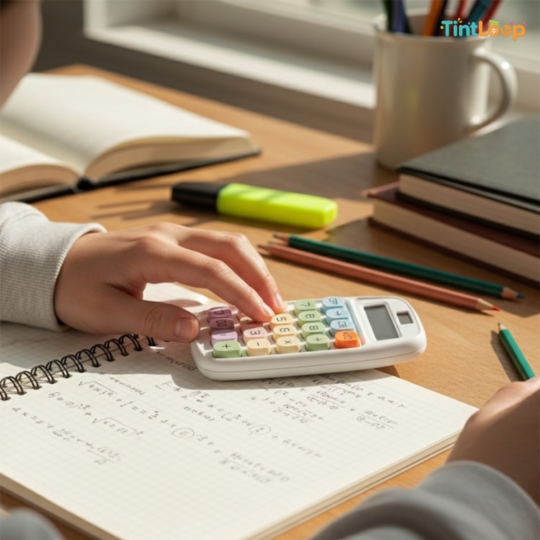 The Pastel Pop Calculator | Cute & Functional Desk Essential