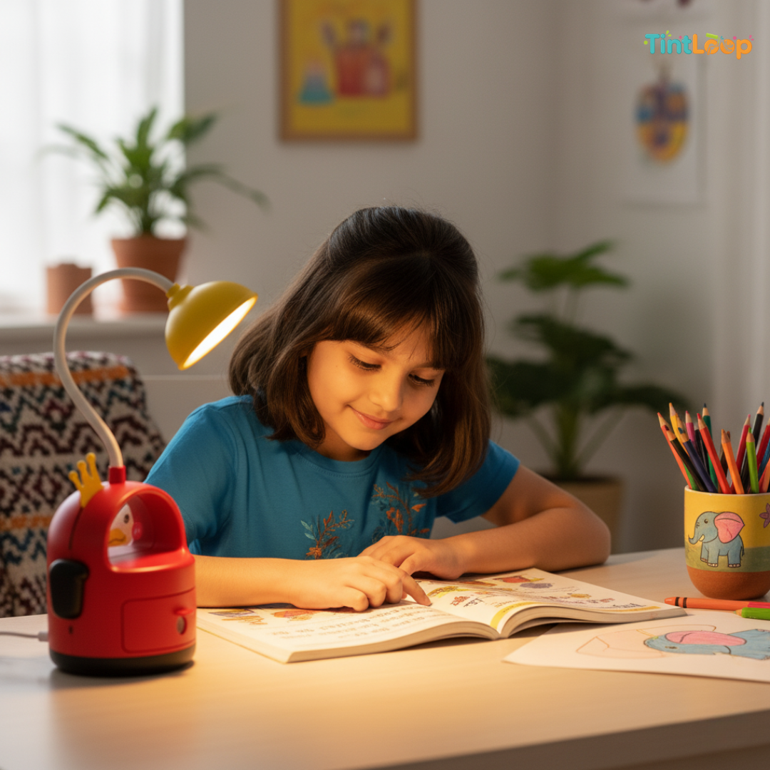 2-in-1 Rechargeable LED Bunny Desk Lamp with Sharpener