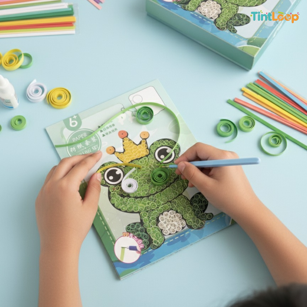 Paper Quilling Kit: All-in-One 3D Art & Craft Set for Kids & Beginners