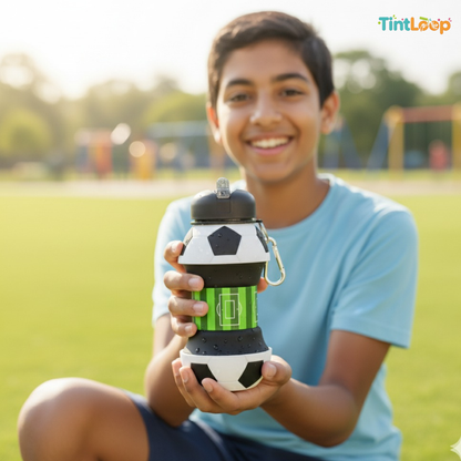 Sports Silicone Water Bottle for Kids & Adults | Collapsible & Leakproof