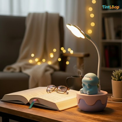 Cute Dino LED Desk Lamp with Mood Lighting