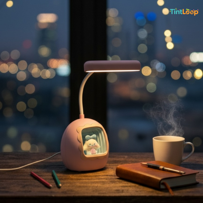 Infinity Glow Rechargeable LED Desk Lamp with Sharpener