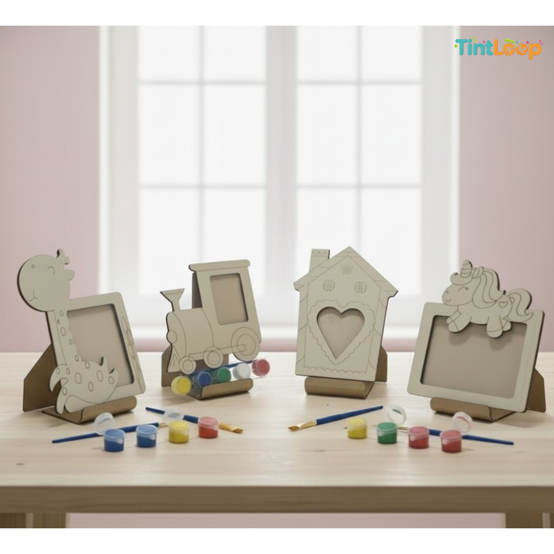 Paint Your Own Photo Frame! | DIY Wooden Craft Kit with WaterColors