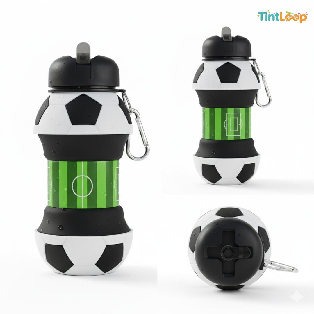 Sports Silicone Water Bottle for Kids & Adults | Collapsible & Leakproof