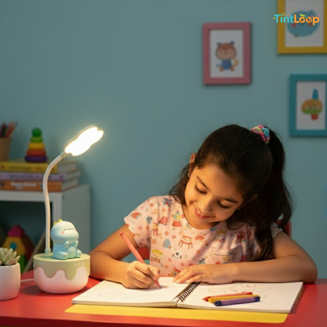 Cute Dino LED Desk Lamp with Mood Lighting