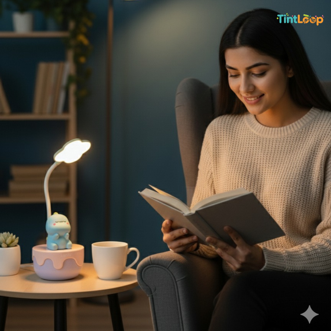 Cute Dino LED Desk Lamp with Mood Lighting