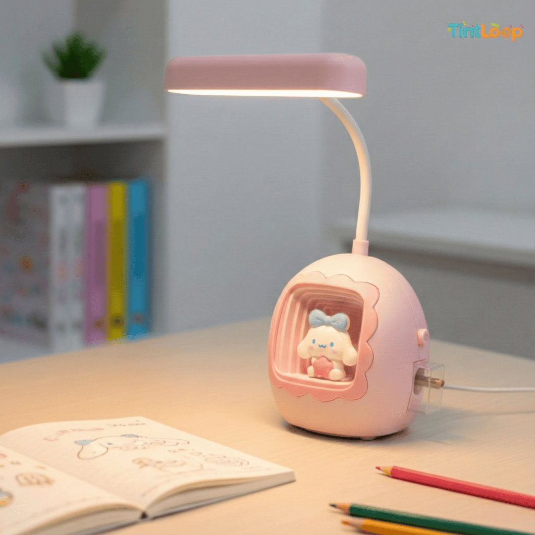 Infinity Glow Rechargeable LED Desk Lamp with Sharpener