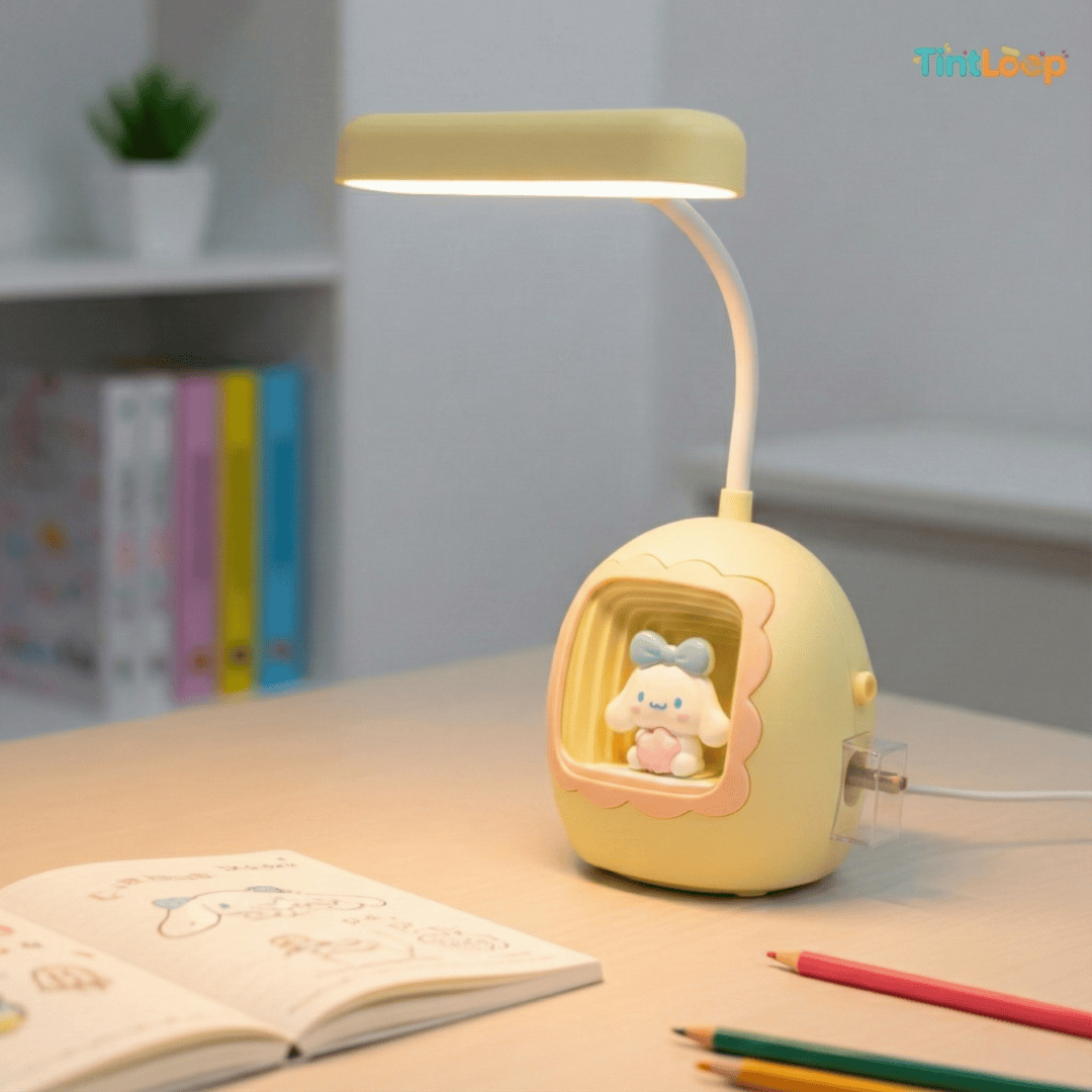 Infinity Glow Rechargeable LED Desk Lamp with Sharpener
