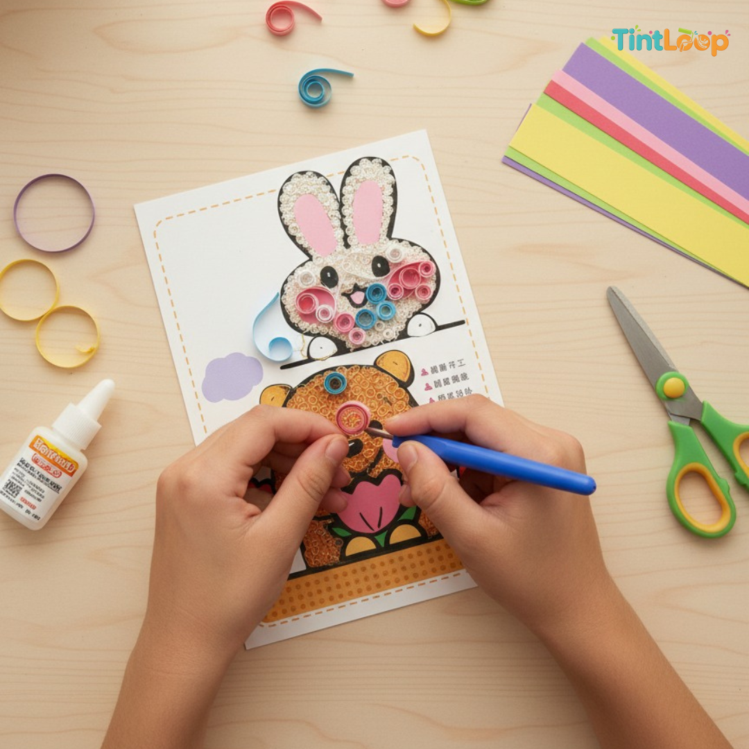 Paper Quilling Kit: All-in-One 3D Art & Craft Set for Kids & Beginners