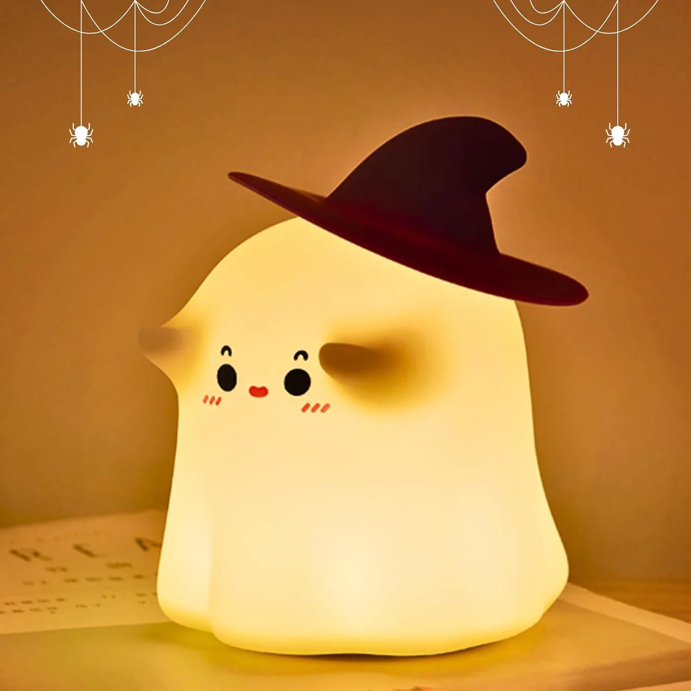 Cute Ghost Silicone Night Lamp for Gifting & Decor