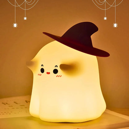 Cute Ghost Silicone Night Lamp for Gifting & Decor
