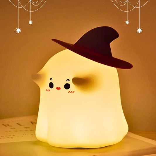 Cute Ghost Silicone Night Lamp for Gifting & Decor